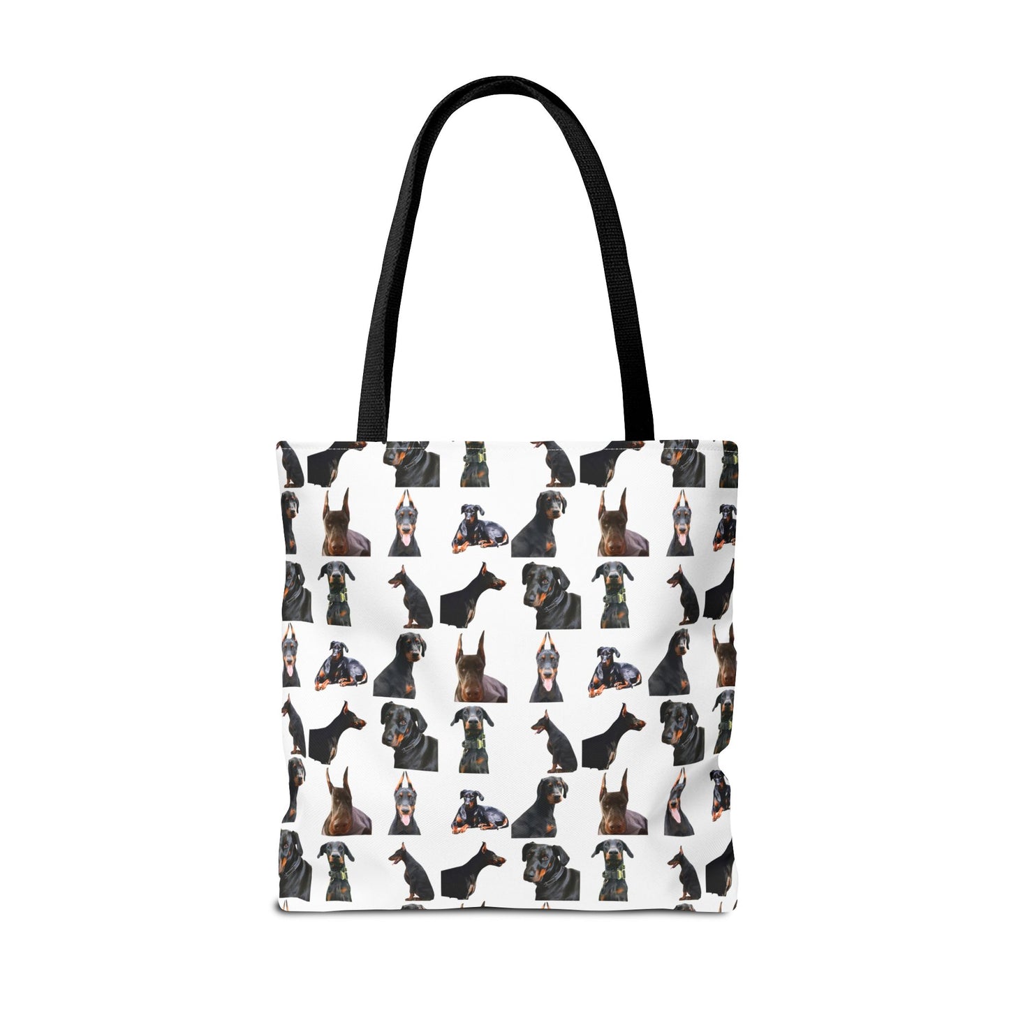 Edition 6 Doberman Model Pattern White Tote Bag