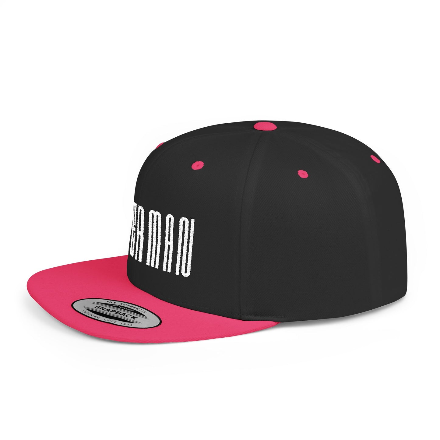 Doberman 1 Embroidered Flat Bill Snapback