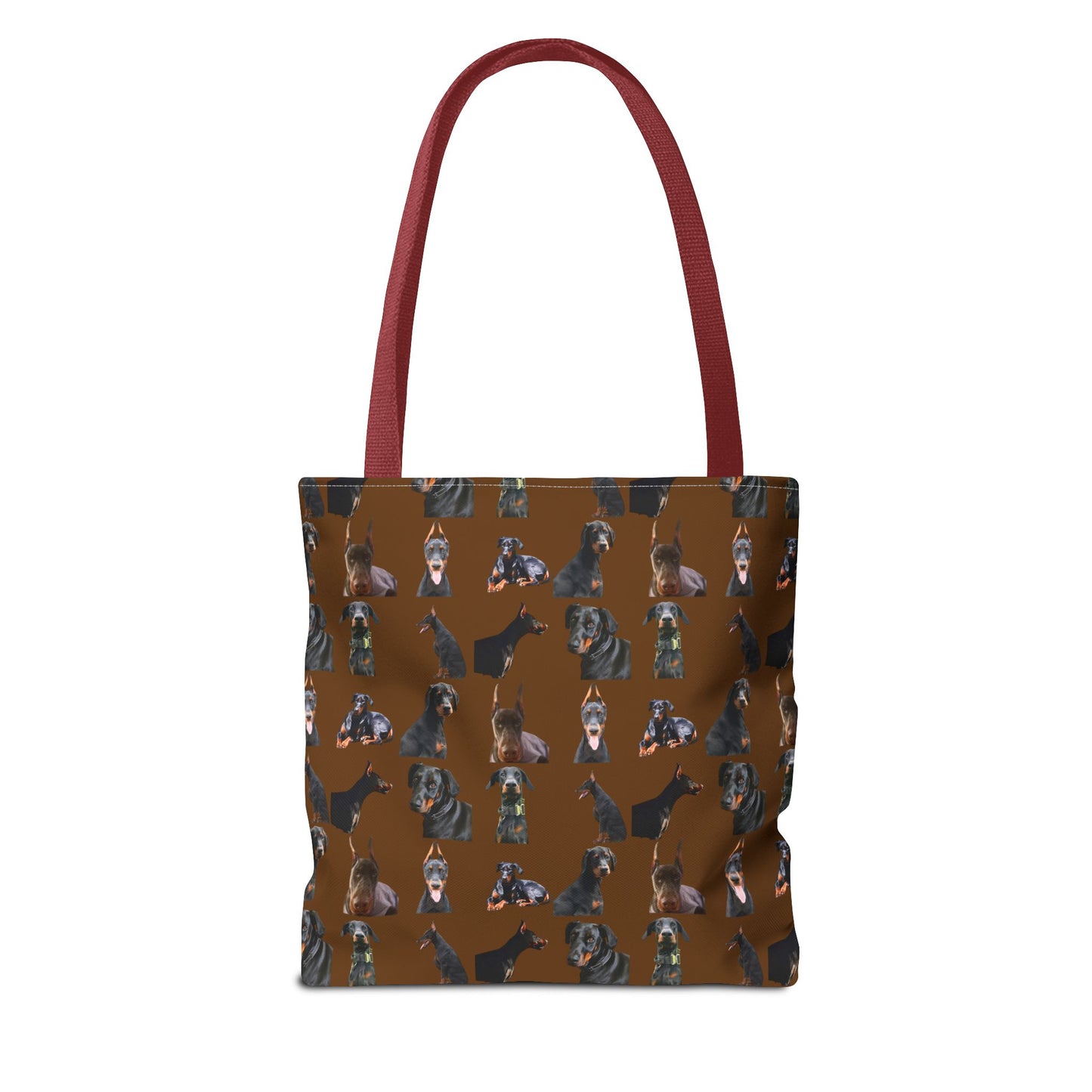 Edition 6 Doberman Model Pattern Brown Tote Bag