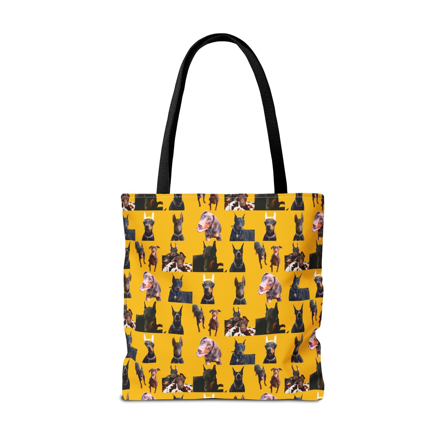 Edition 10 Doberman Model Pattern Yellow Tote Bag