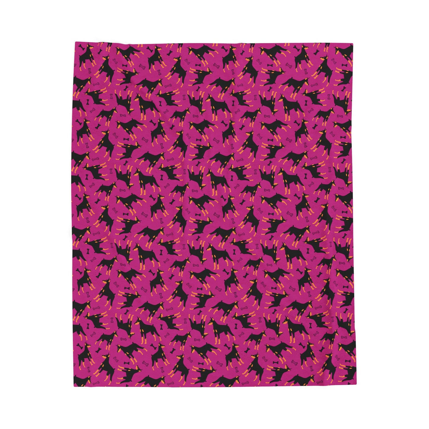 Pink AOP Velveteen Plush Blanket