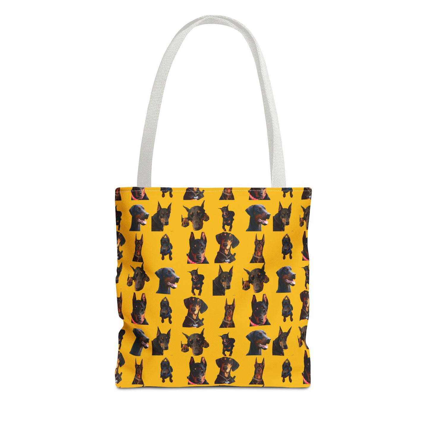 Edition 2 Doberman Model Pattern Yellow Tote Bag