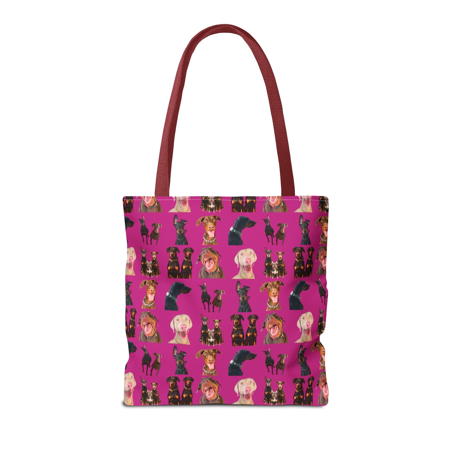 Edition 9 Doberman Model Pattern Pink Tote Bag