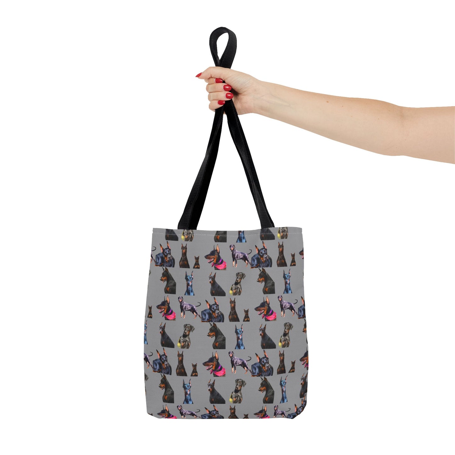 Edition 7 Doberman Model Pattern Gray Tote Bag