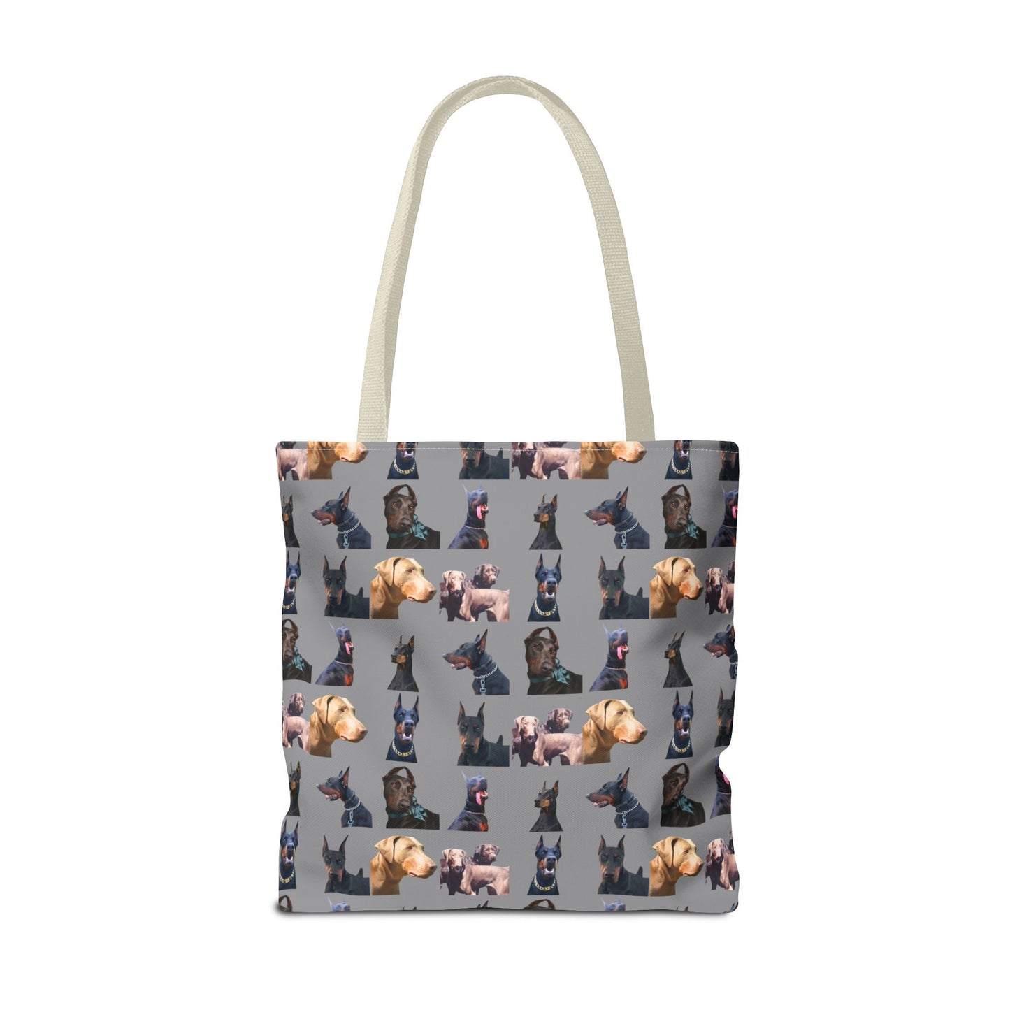 Edition 8 Doberman Model Pattern Gray Tote Bag