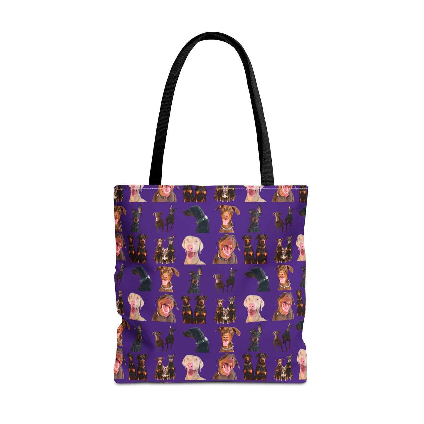 Edition 9 Doberman Model Pattern Purple Tote Bag