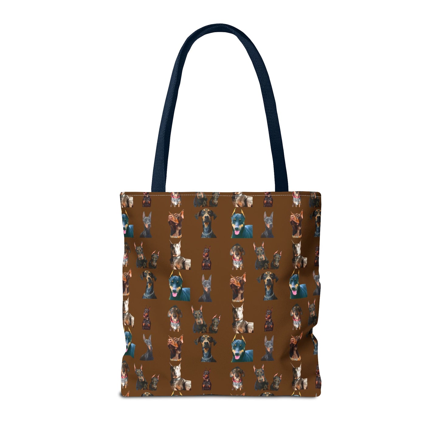 Edition 4 Doberman Model Pattern Brown Tote Bag