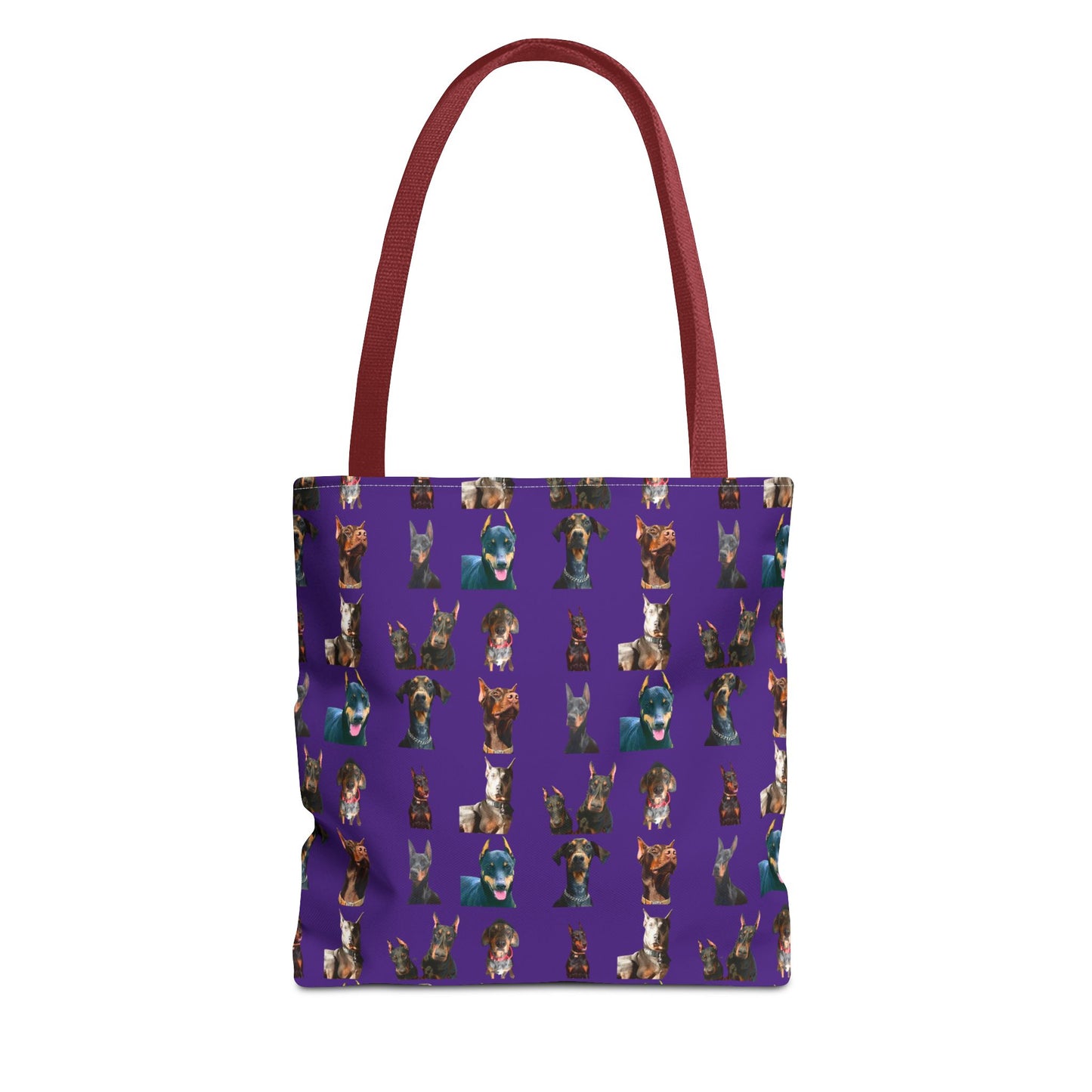 Edition 4 Doberman Model Pattern Purple Tote Bag