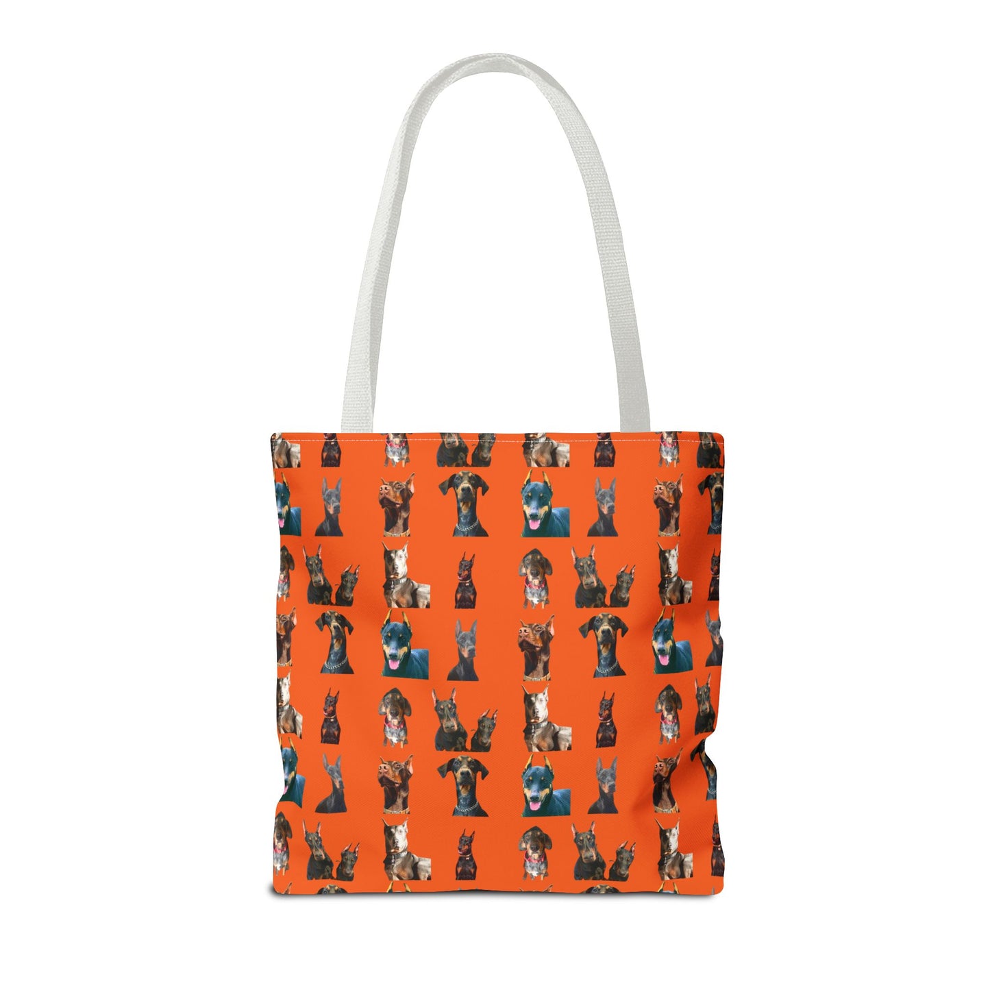 Edition 4 Doberman Model Pattern Orange Tote Bag