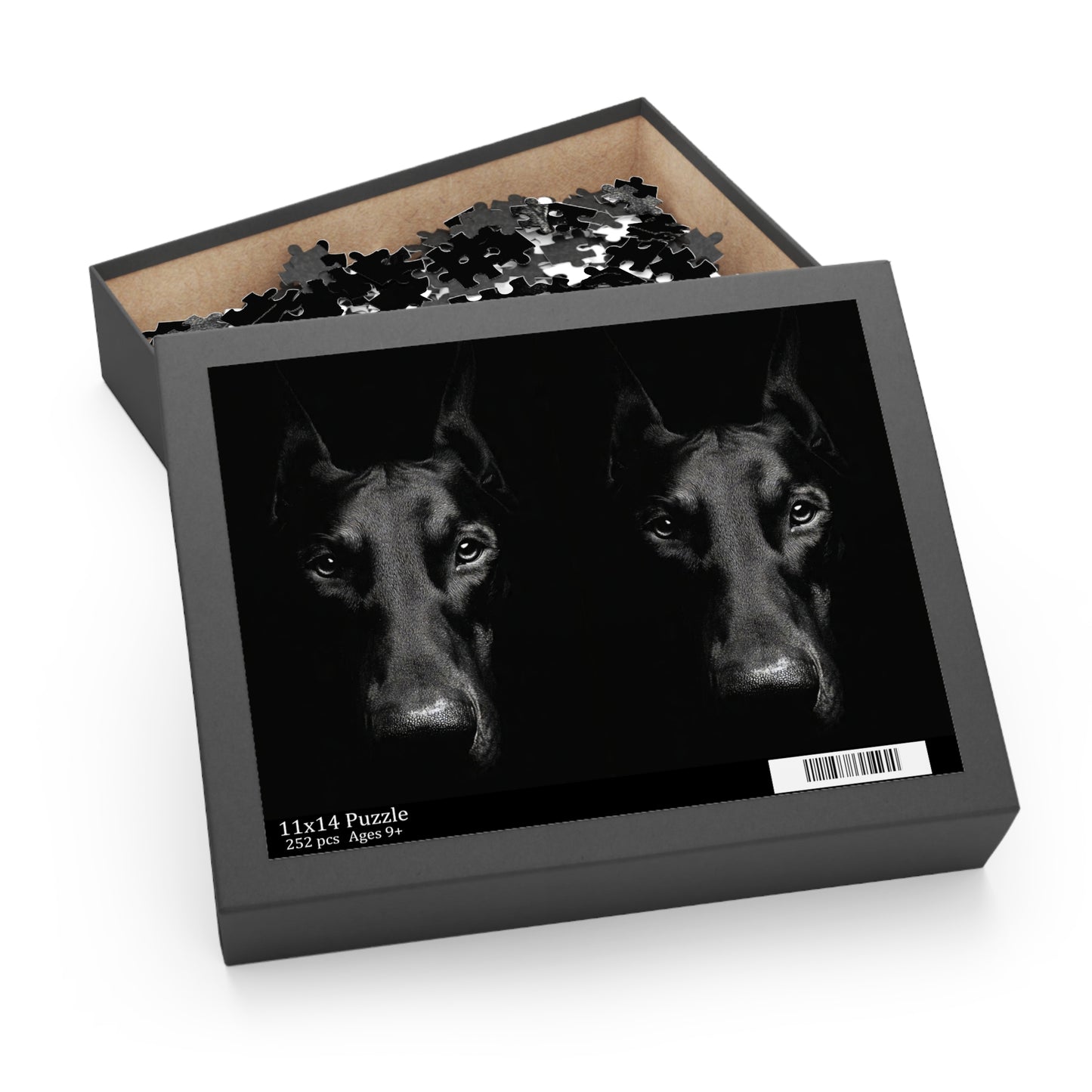 Human Mental Stimulation 1 Puzzle Black Lab Portrait Puzzle 1 Jigsaw (120/252/500 Pieces)