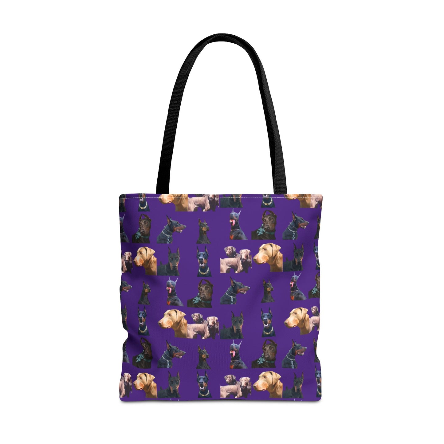 Edition 8 Doberman Model Pattern Purple Tote Bag