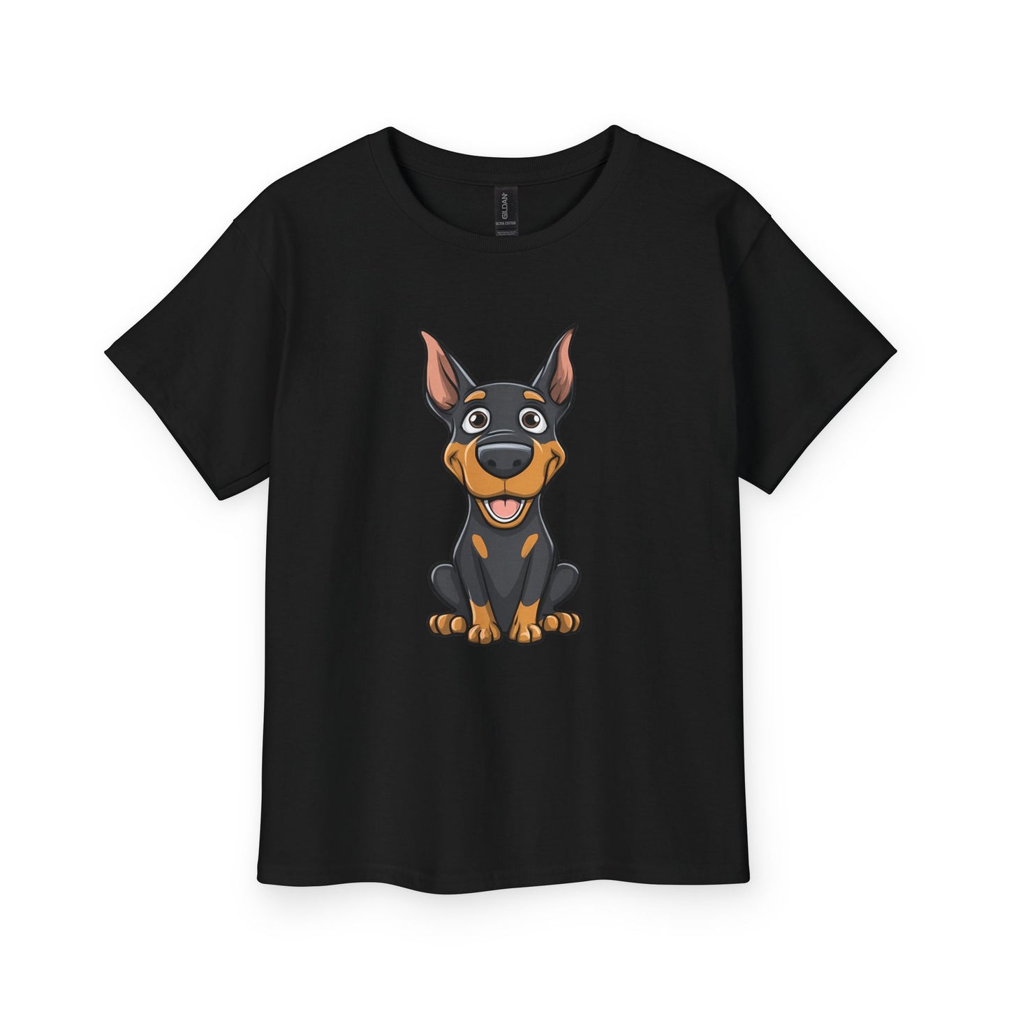 Kids Tee — Cute Doberman Puppy 1 Graphic