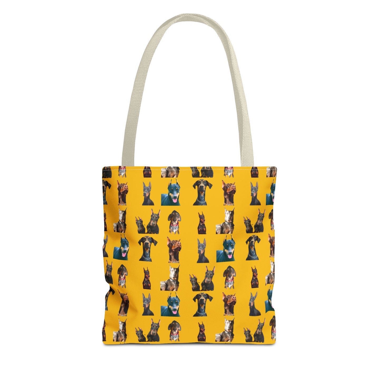 Edition 4 Doberman Model Pattern Yellow Tote Bag