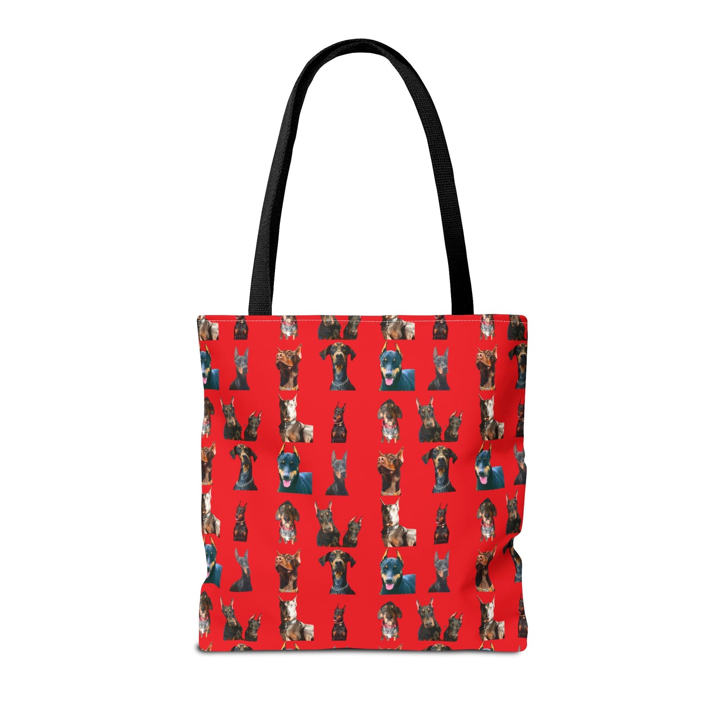 Edition 4 Doberman Model Pattern Red Tote Bag