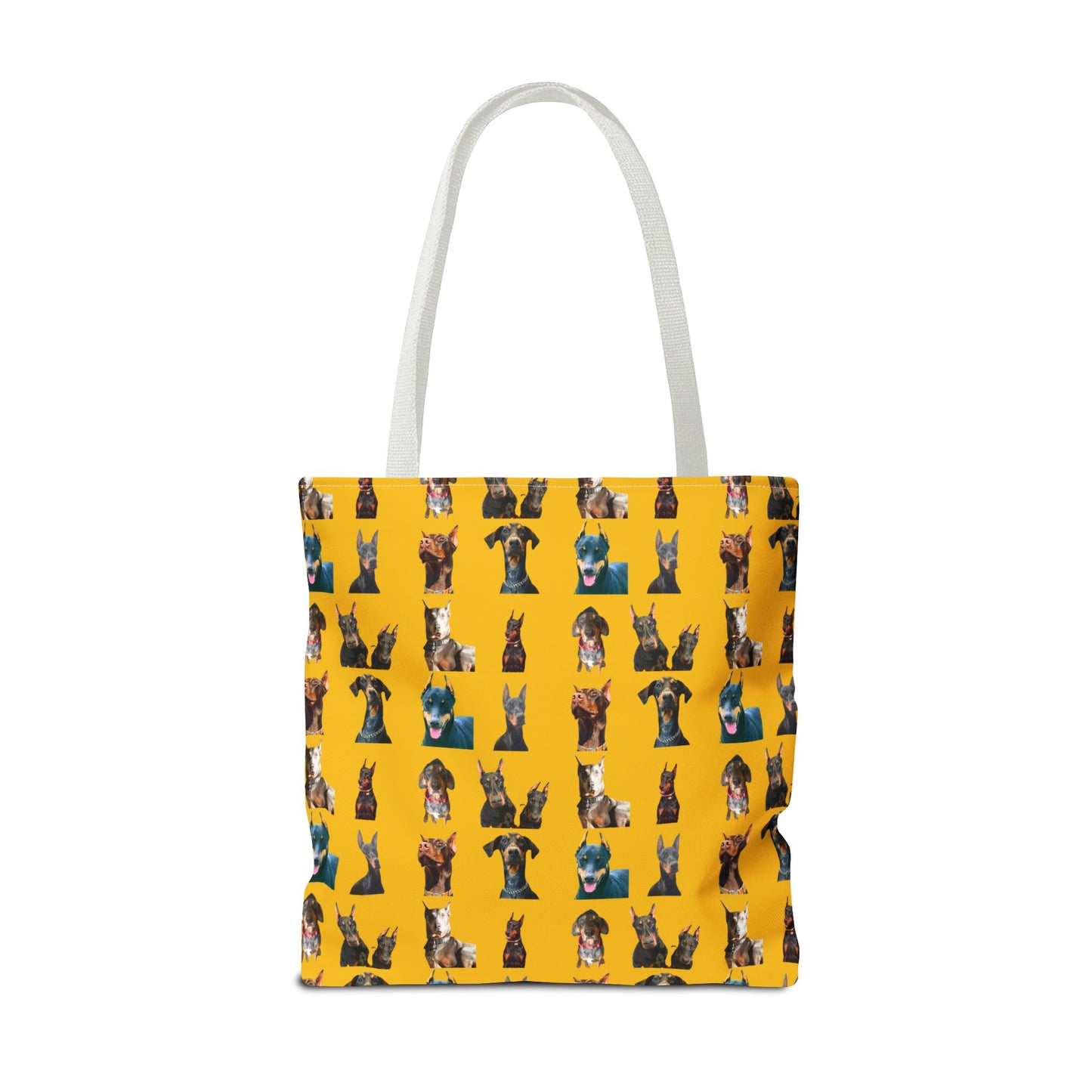 Edition 4 Doberman Model Pattern Yellow Tote Bag