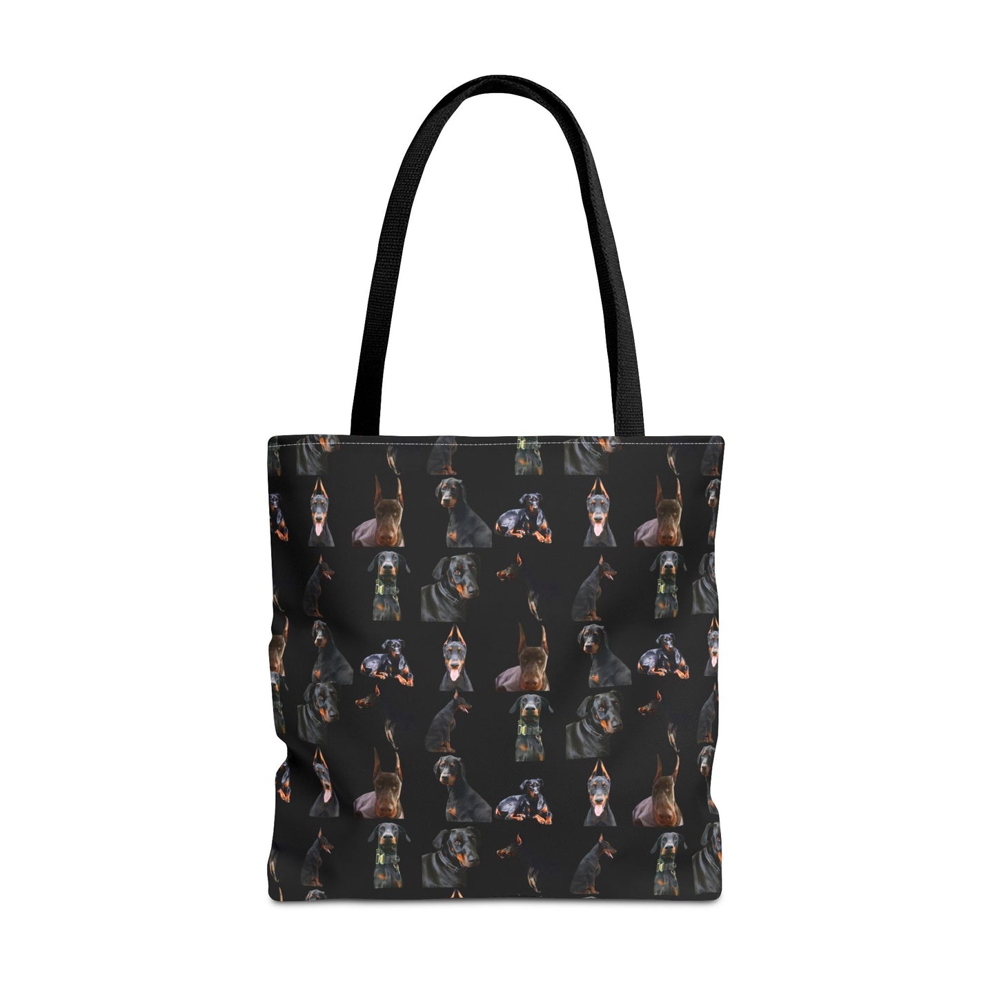 Edition 6 Doberman Model Pattern Black Tote Bag