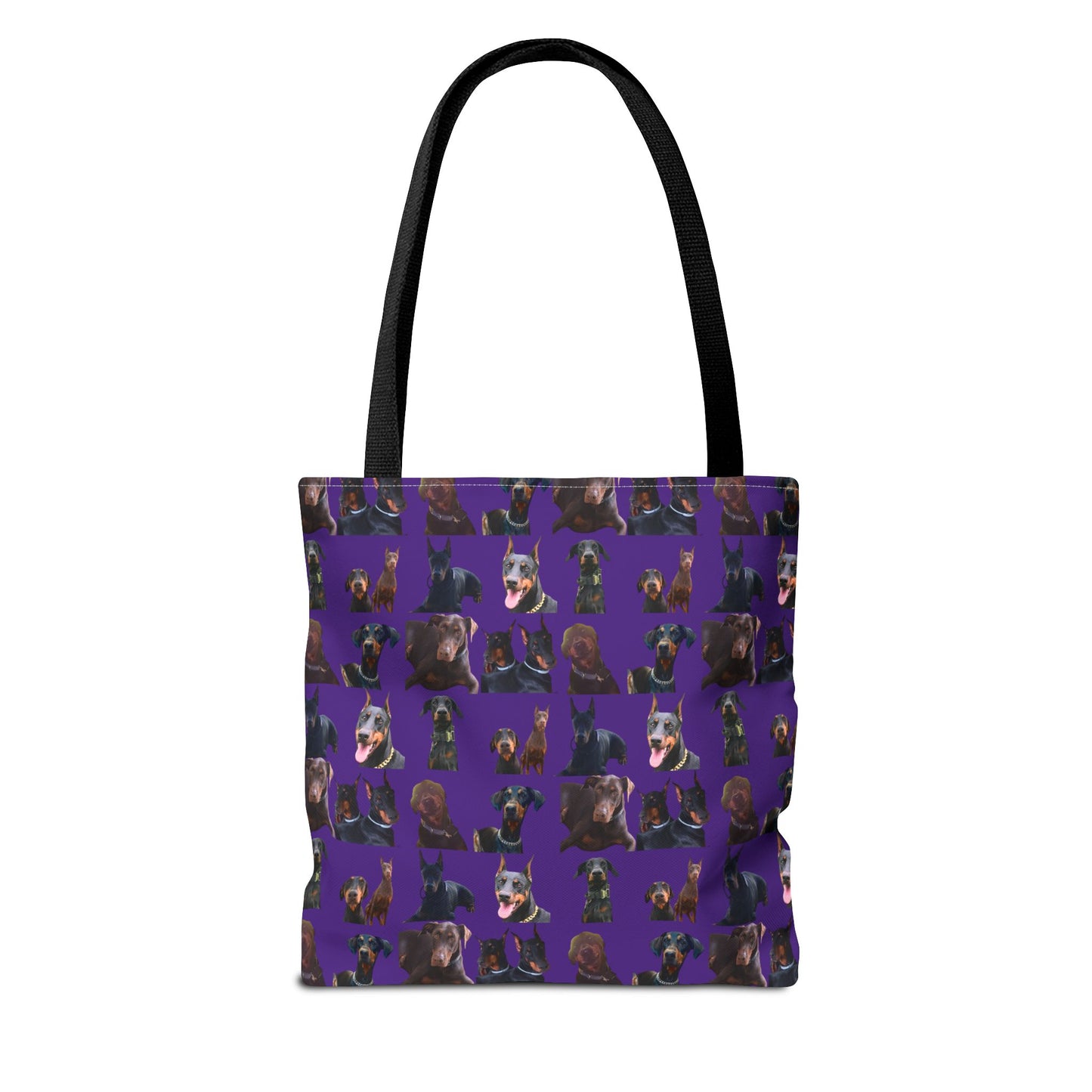 Edition 5 Doberman Model Pattern Purple Tote Bag
