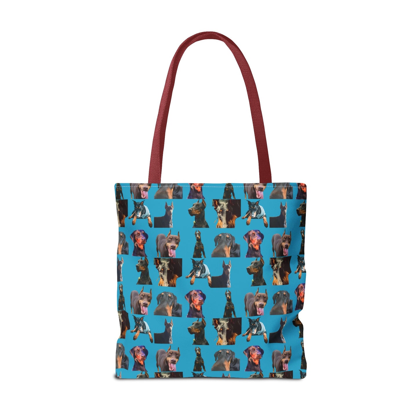 Edition 3 Doberman Model Pattern Turquoise Tote Bag