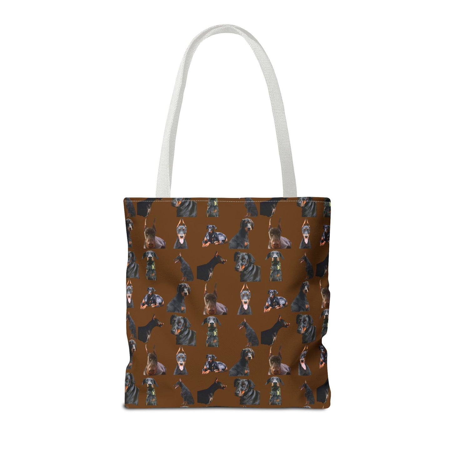 Edition 6 Doberman Model Pattern Brown Tote Bag