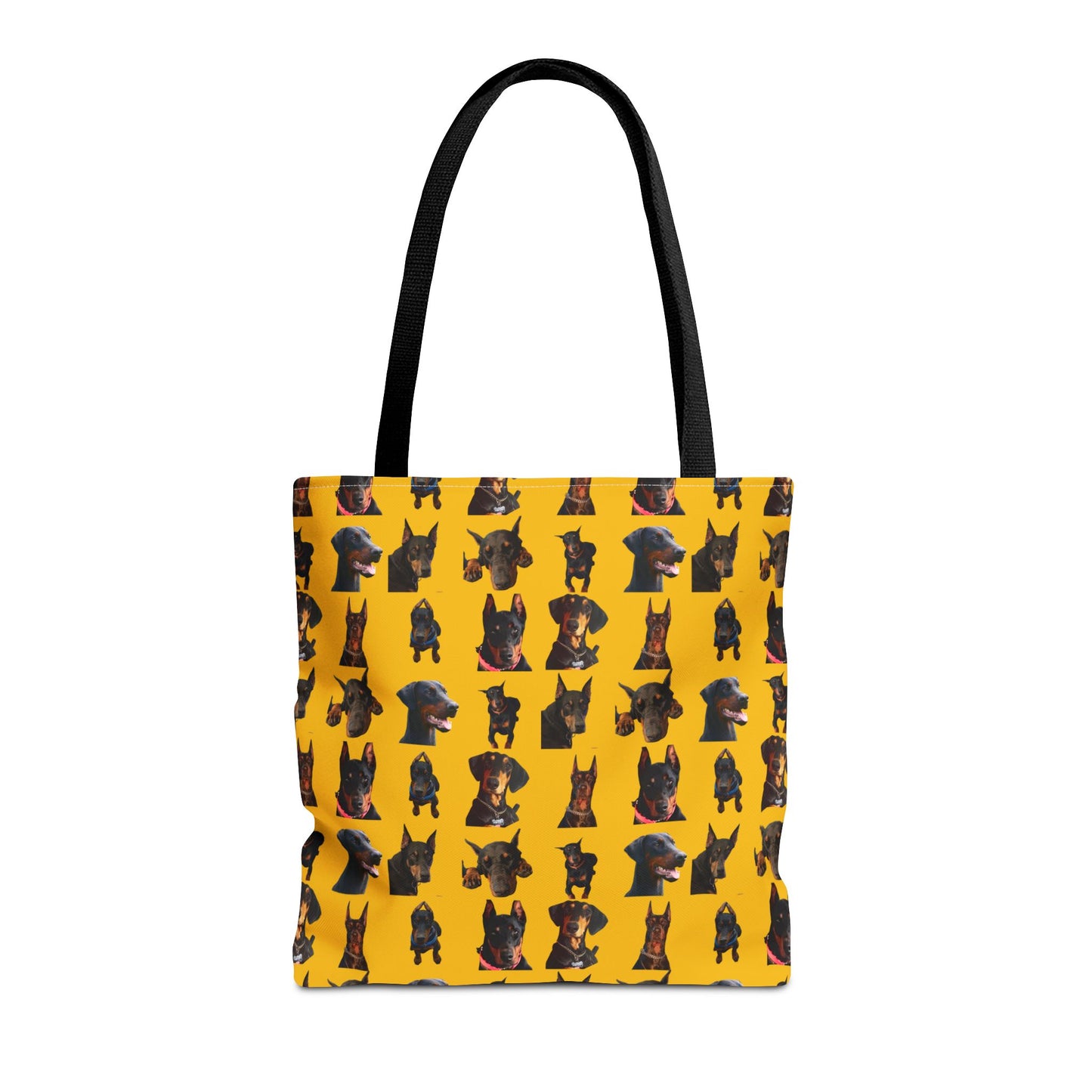 Edition 2 Doberman Model Pattern Yellow Tote Bag