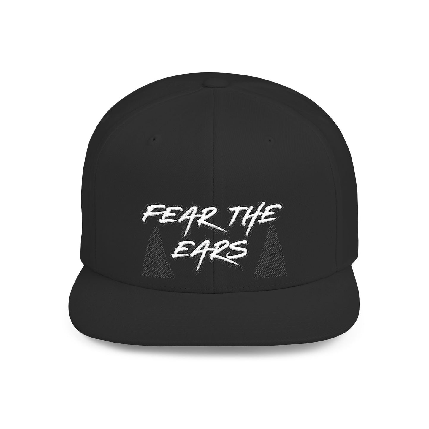Ears 2 Embroidered Flat Bill Snapback