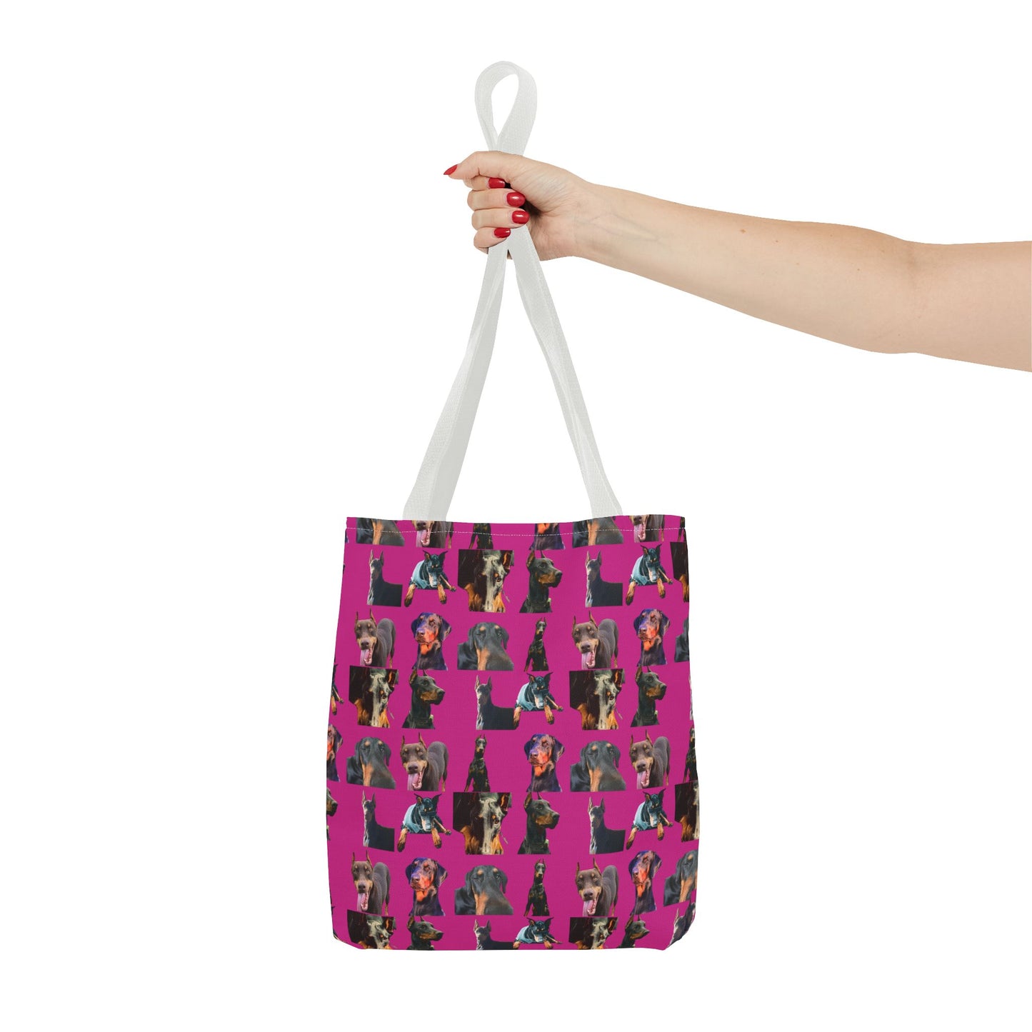 Edition 3 Doberman Model Pattern Pink Tote Bag