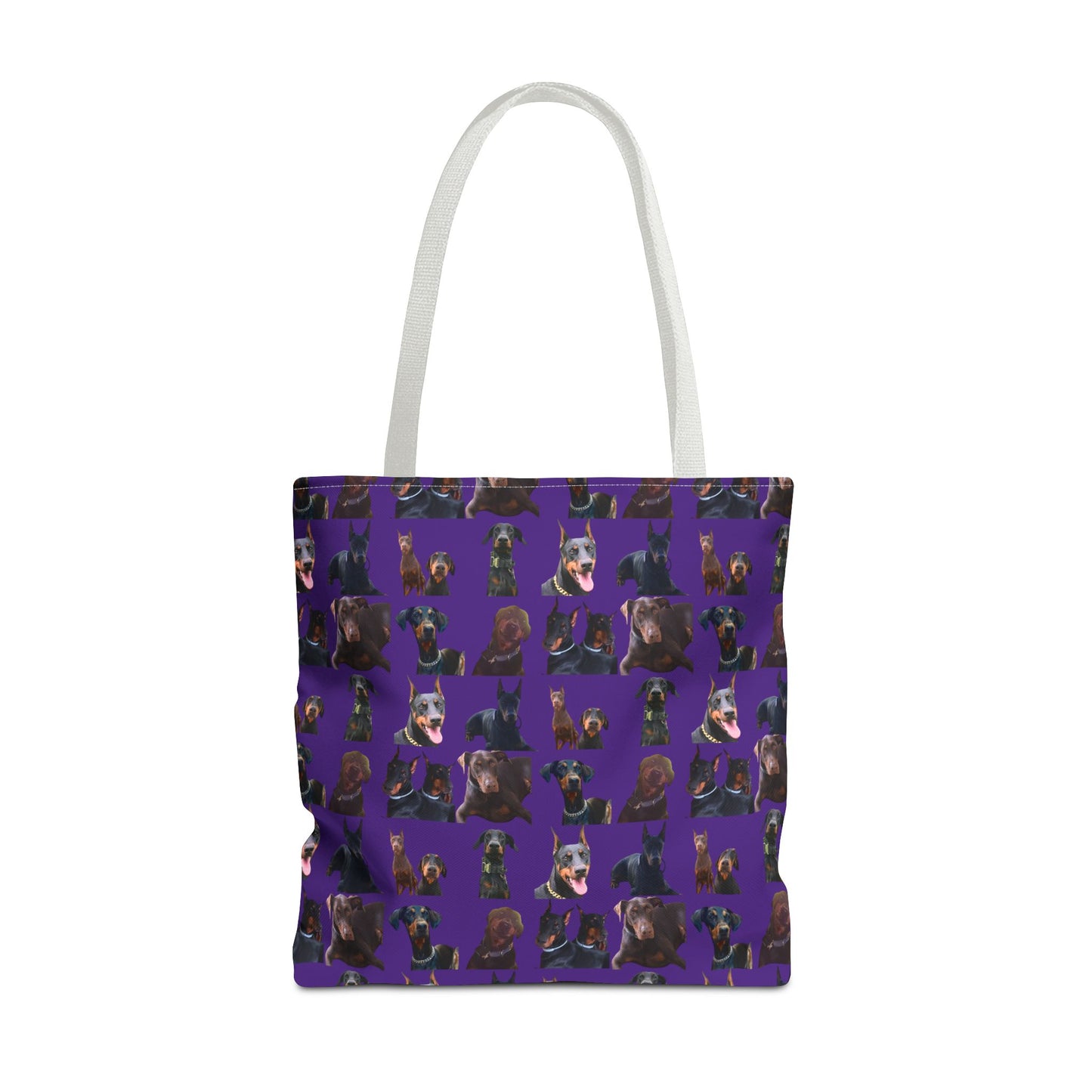 Edition 5 Doberman Model Pattern Purple Tote Bag