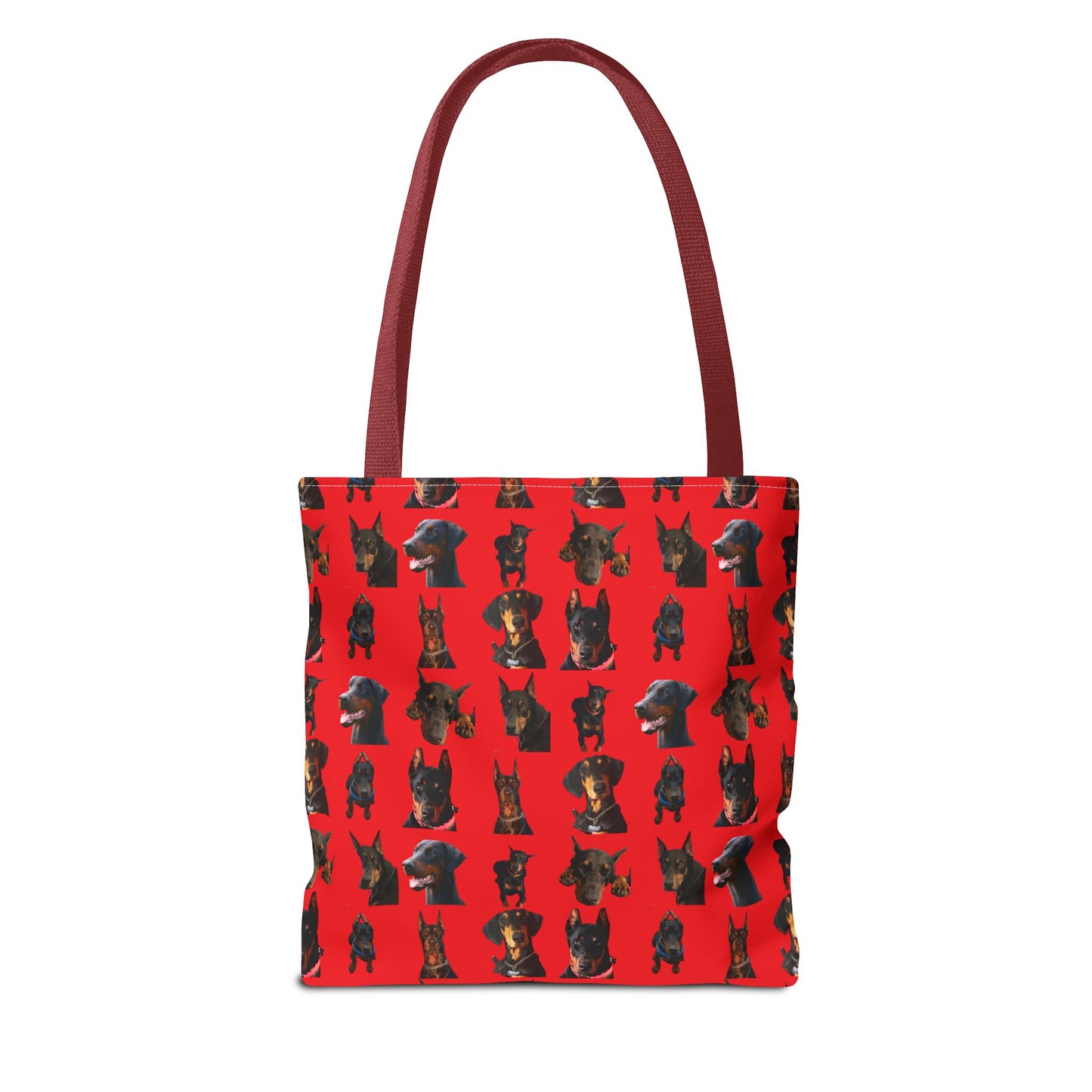 Edition 2 Doberman Model Pattern Red Tote Bag