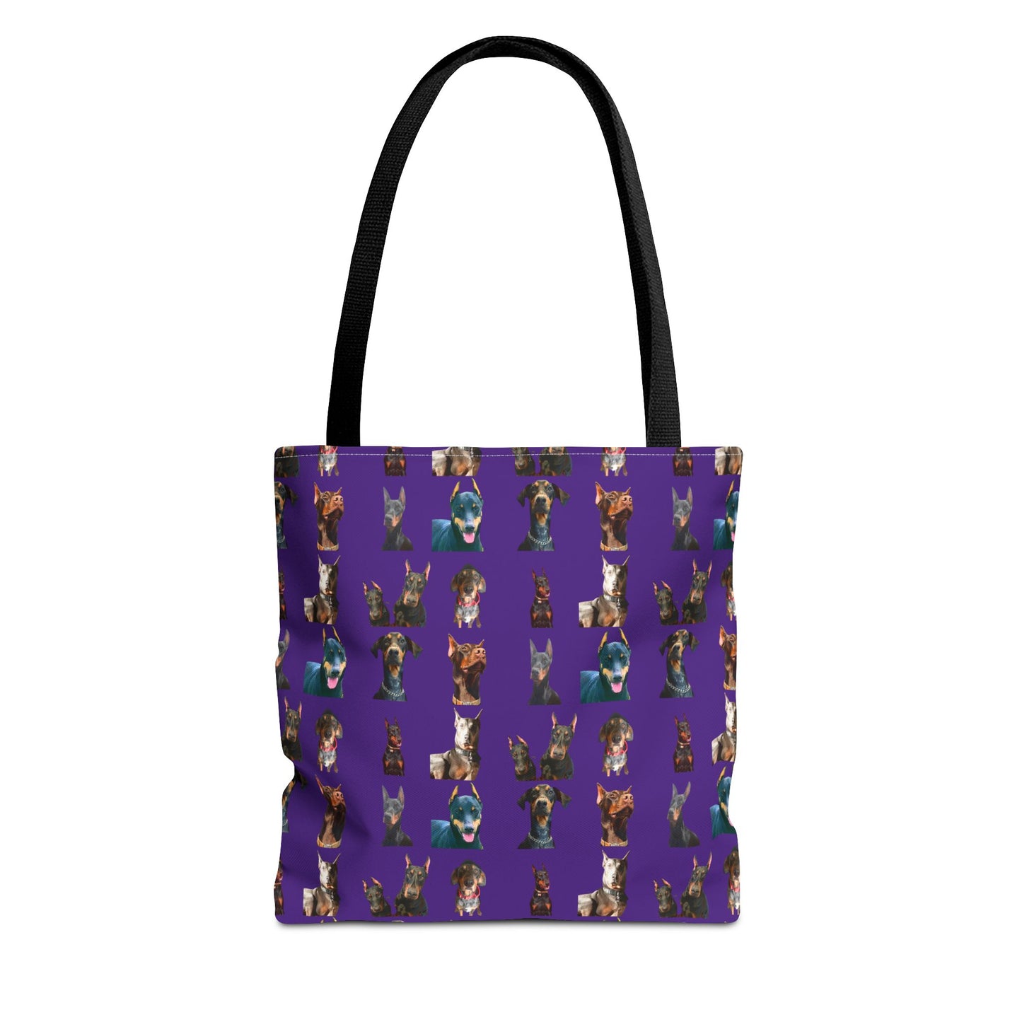 Edition 4 Doberman Model Pattern Purple Tote Bag