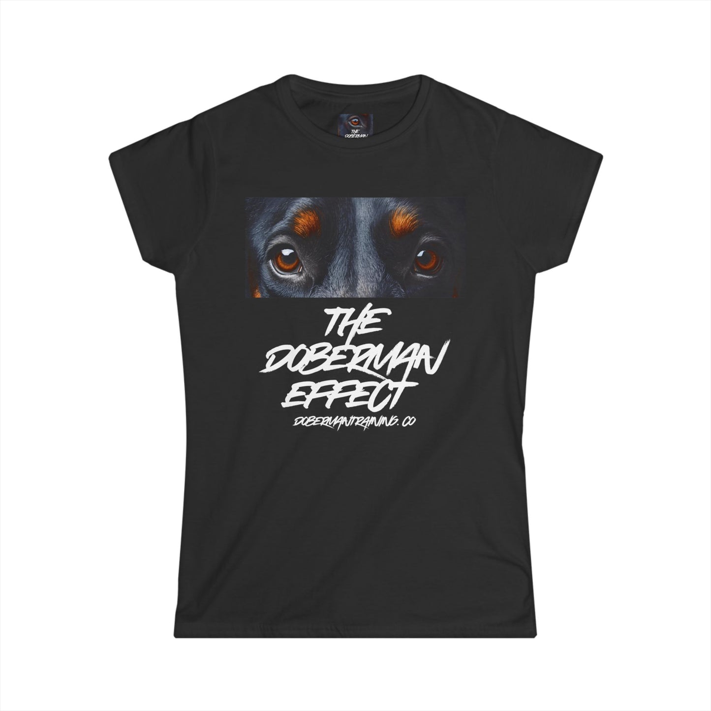Doberman effect 2 Women's Softstyle Tee