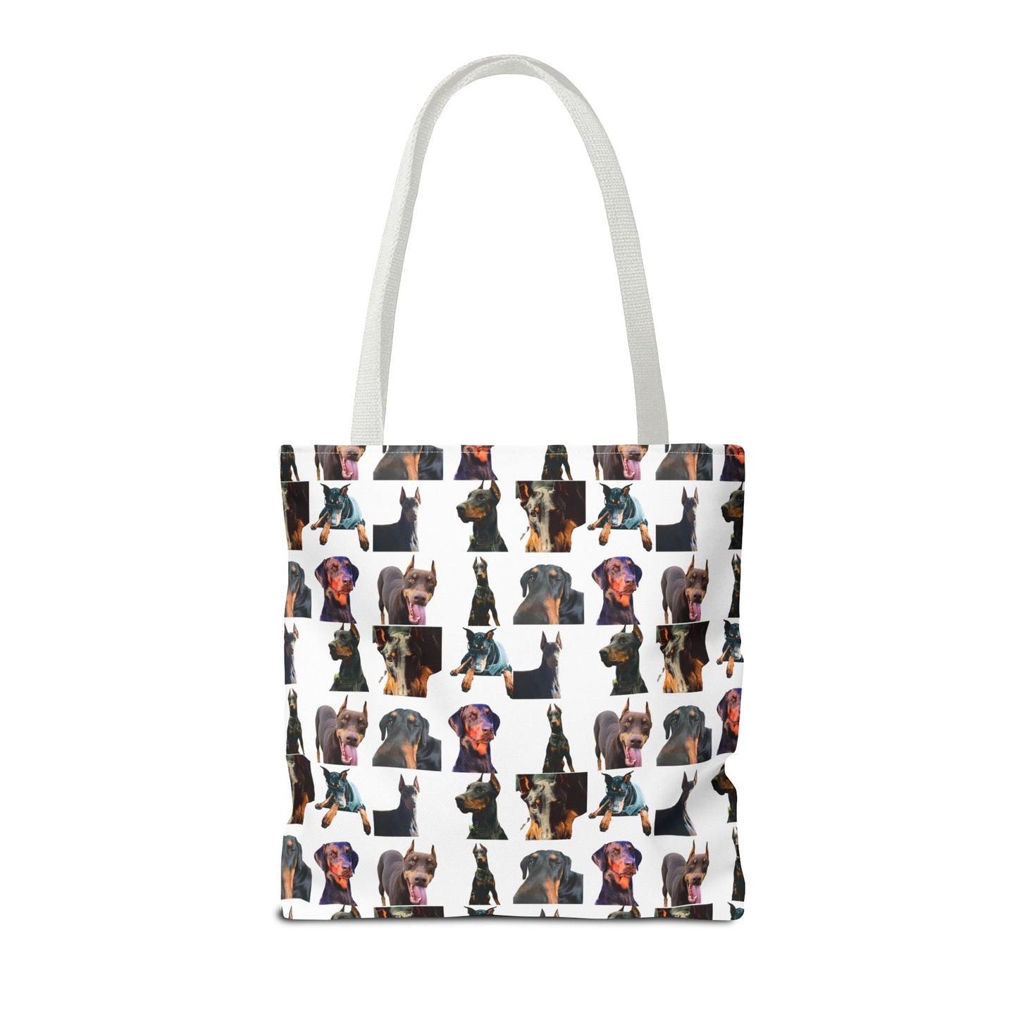 Edition 3 Doberman Model Pattern White Tote Bag