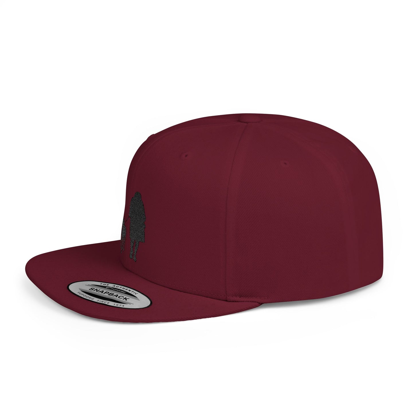 Queen 1 Embroidered Flat Bill Snapback