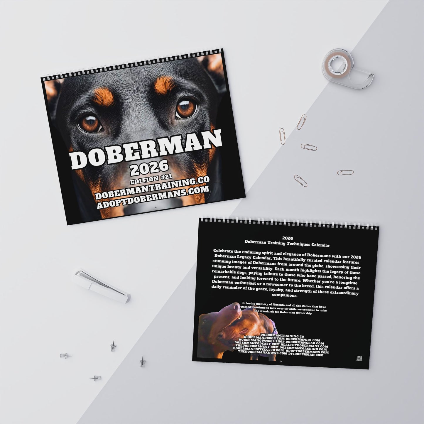 Edition 21 2026 Doberman Calendars