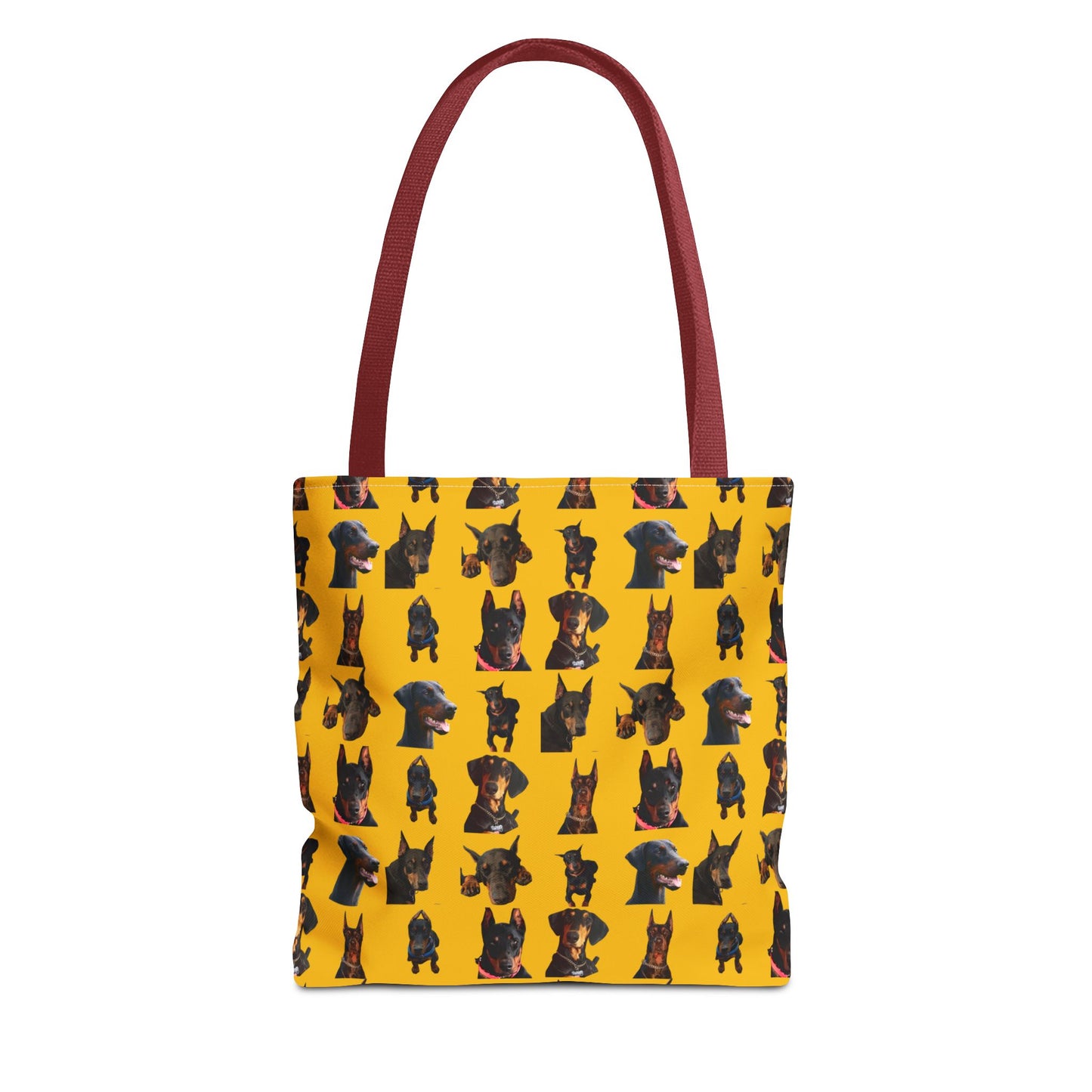 Edition 2 Doberman Model Pattern Yellow Tote Bag