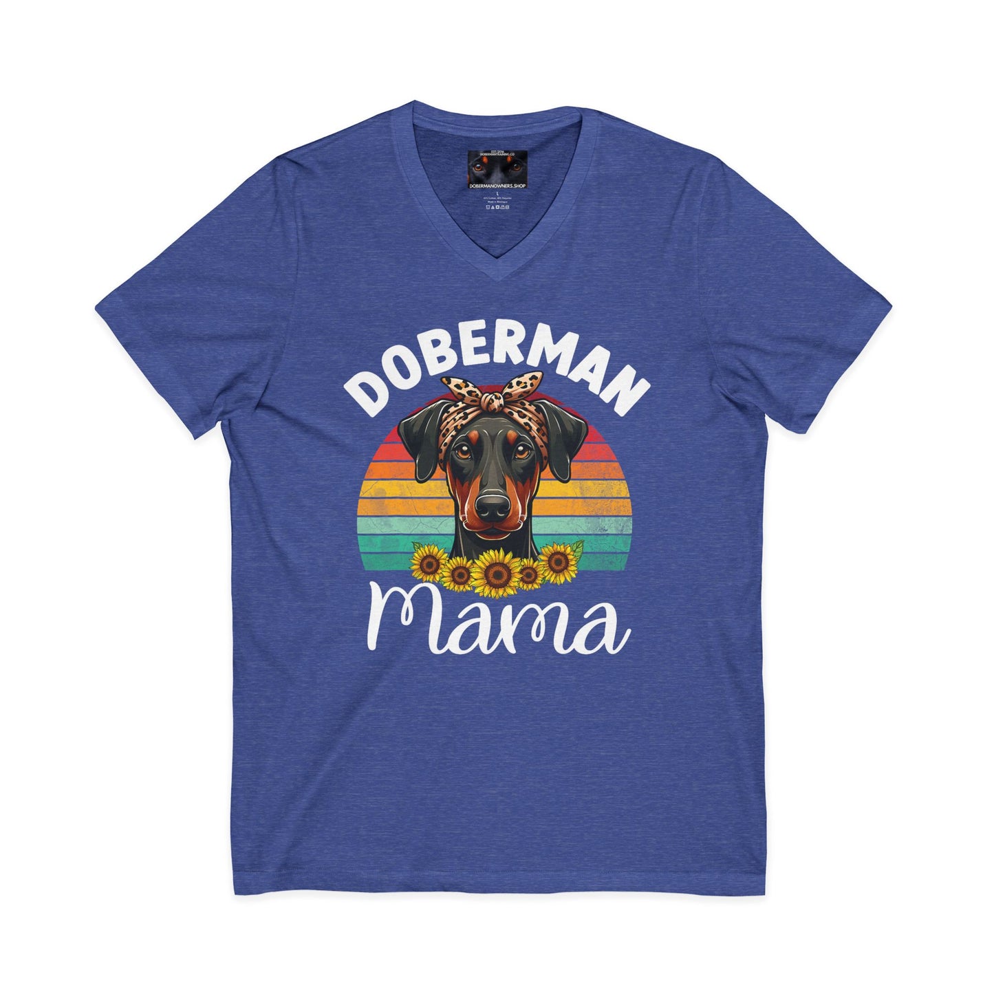 Mama 1 Private Label Unisex Jersey Short Sleeve V-Neck Tee