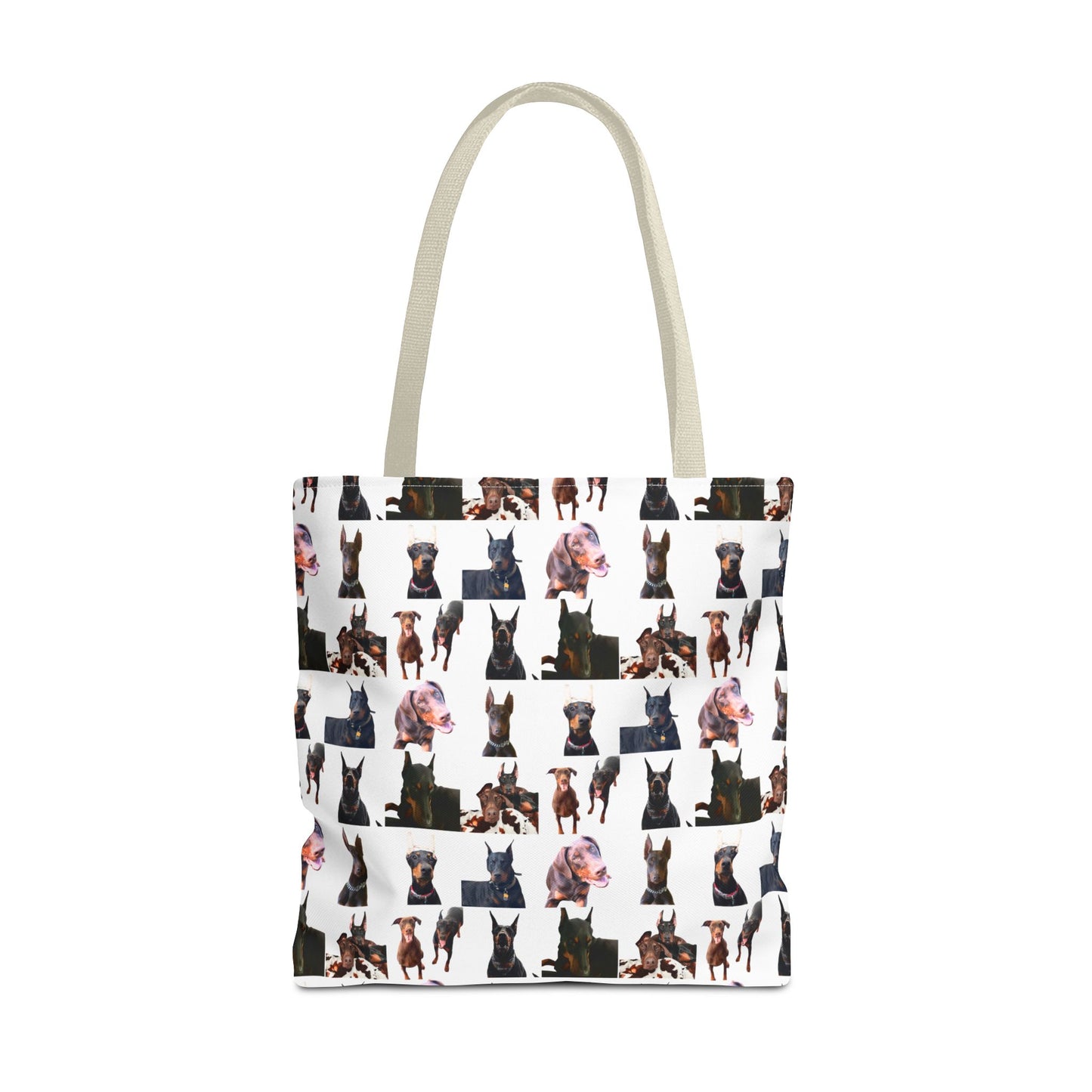 Edition 10 Doberman Model Pattern White Tote Bag