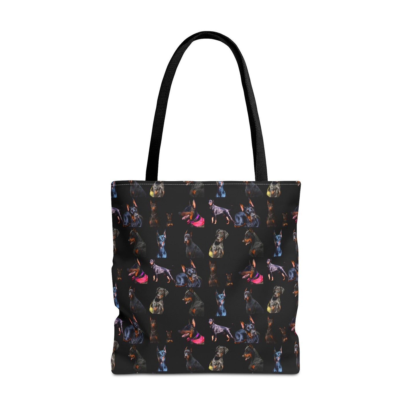 Edition 7 Doberman Model Pattern Black Tote Bag