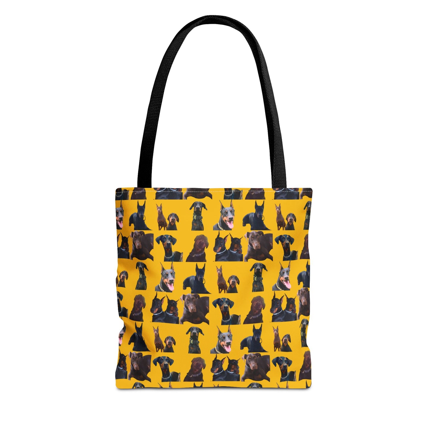 Edition 5 Doberman Model Pattern Yellow Tote Bag