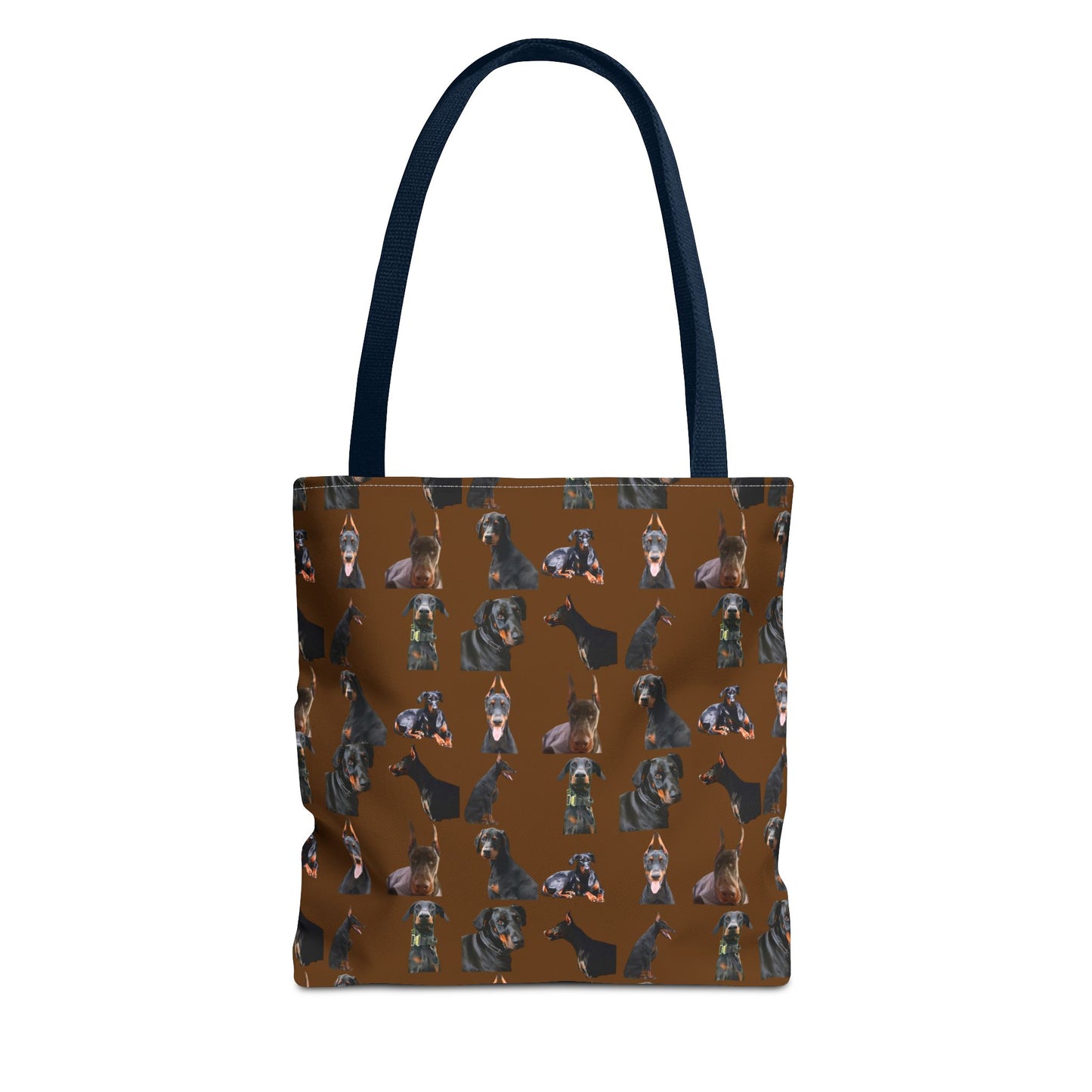 Edition 6 Doberman Model Pattern Brown Tote Bag