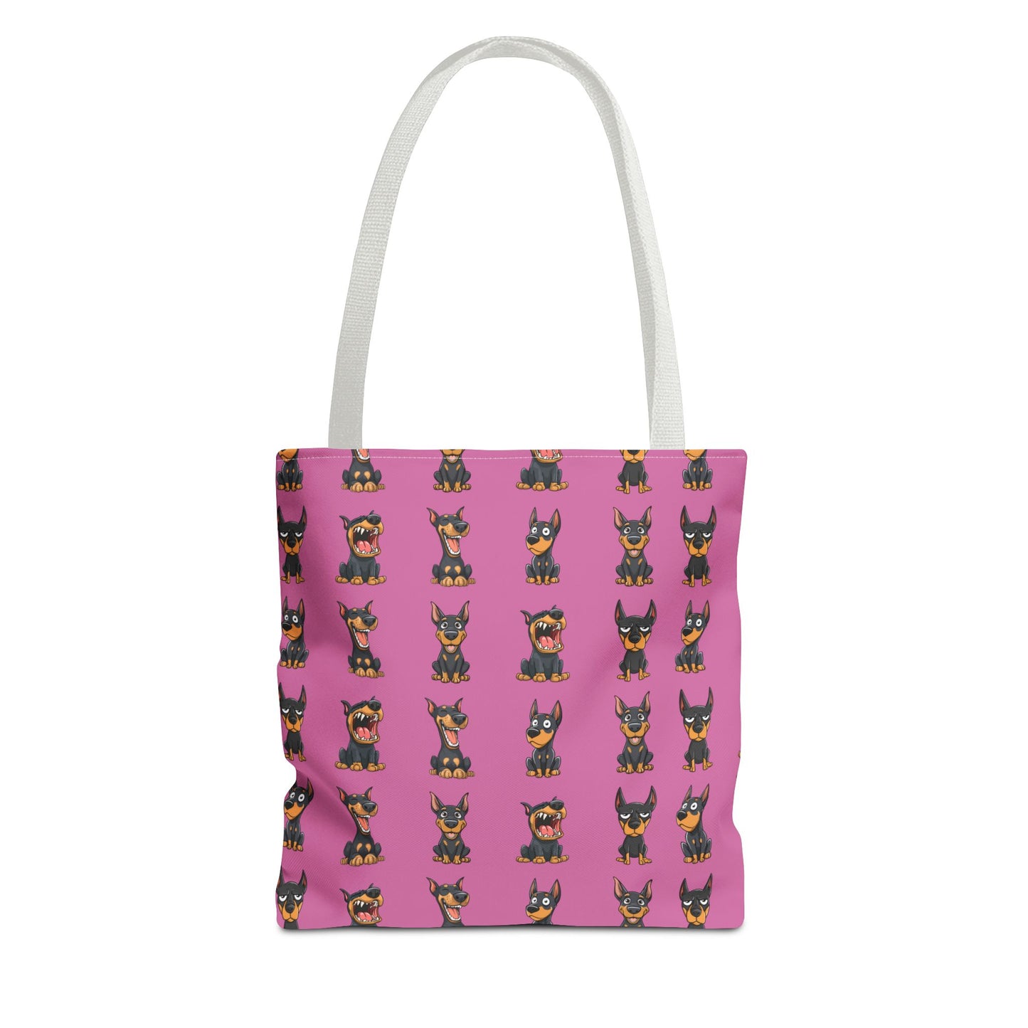 Doberman Cartoon Pattern Tote Bag