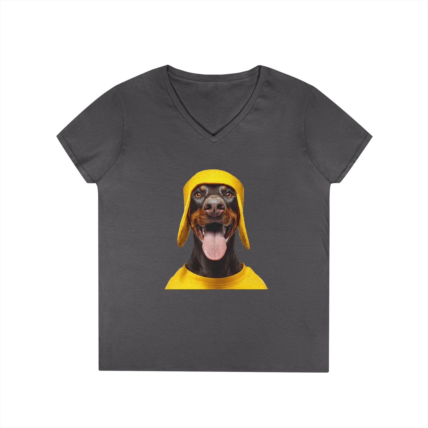 Doberman 3 V-Neck Tee Shirt for Women