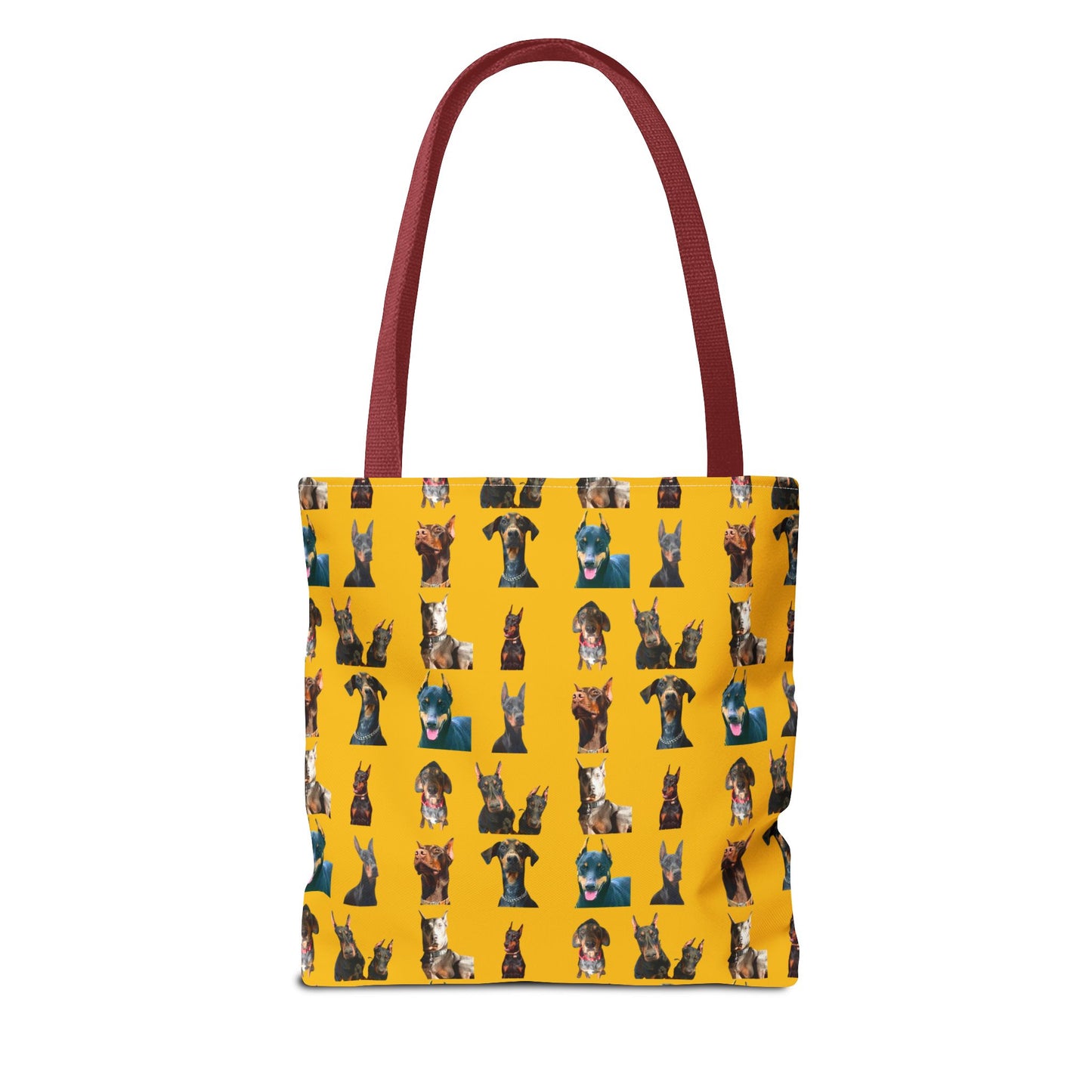 Edition 4 Doberman Model Pattern Yellow Tote Bag