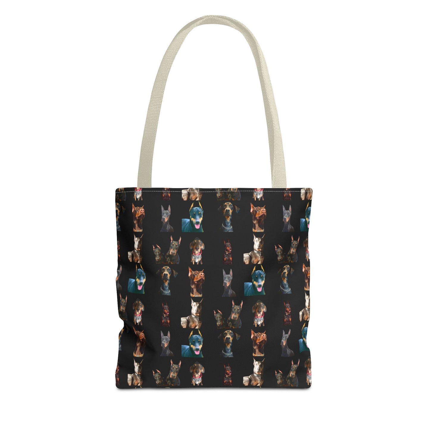 Edition 4 Doberman Model Pattern Black Tote Bag