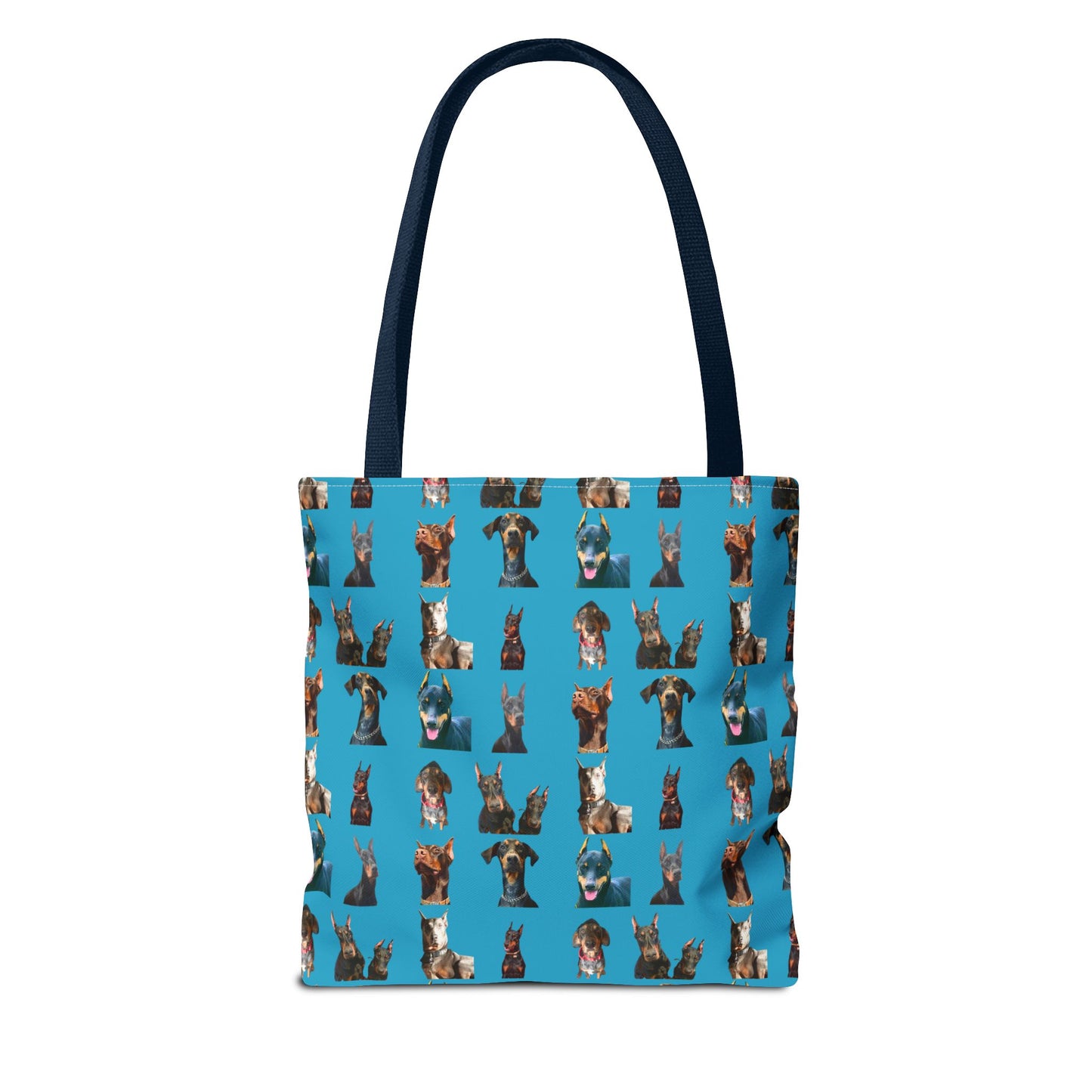 Edition 4 Doberman Model Pattern Turquoise Tote Bag
