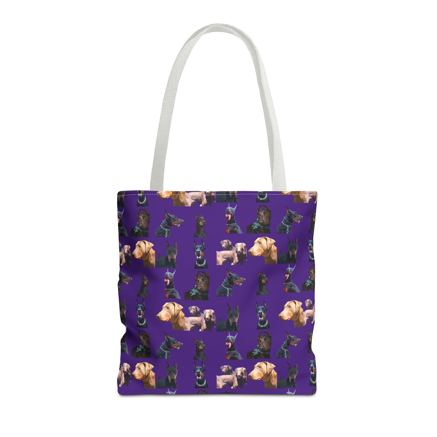 Edition 8 Doberman Model Pattern Purple Tote Bag