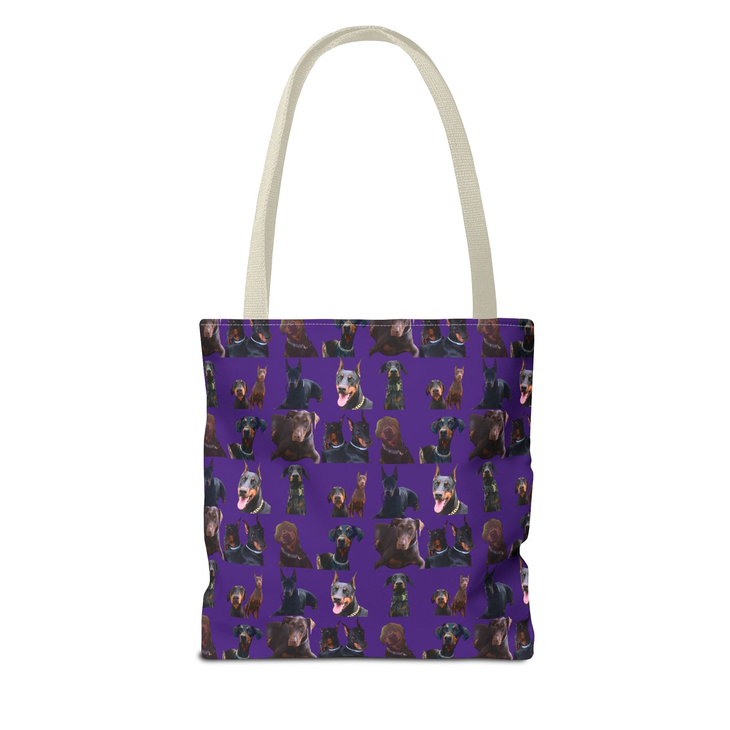 Edition 5 Doberman Model Pattern Purple Tote Bag