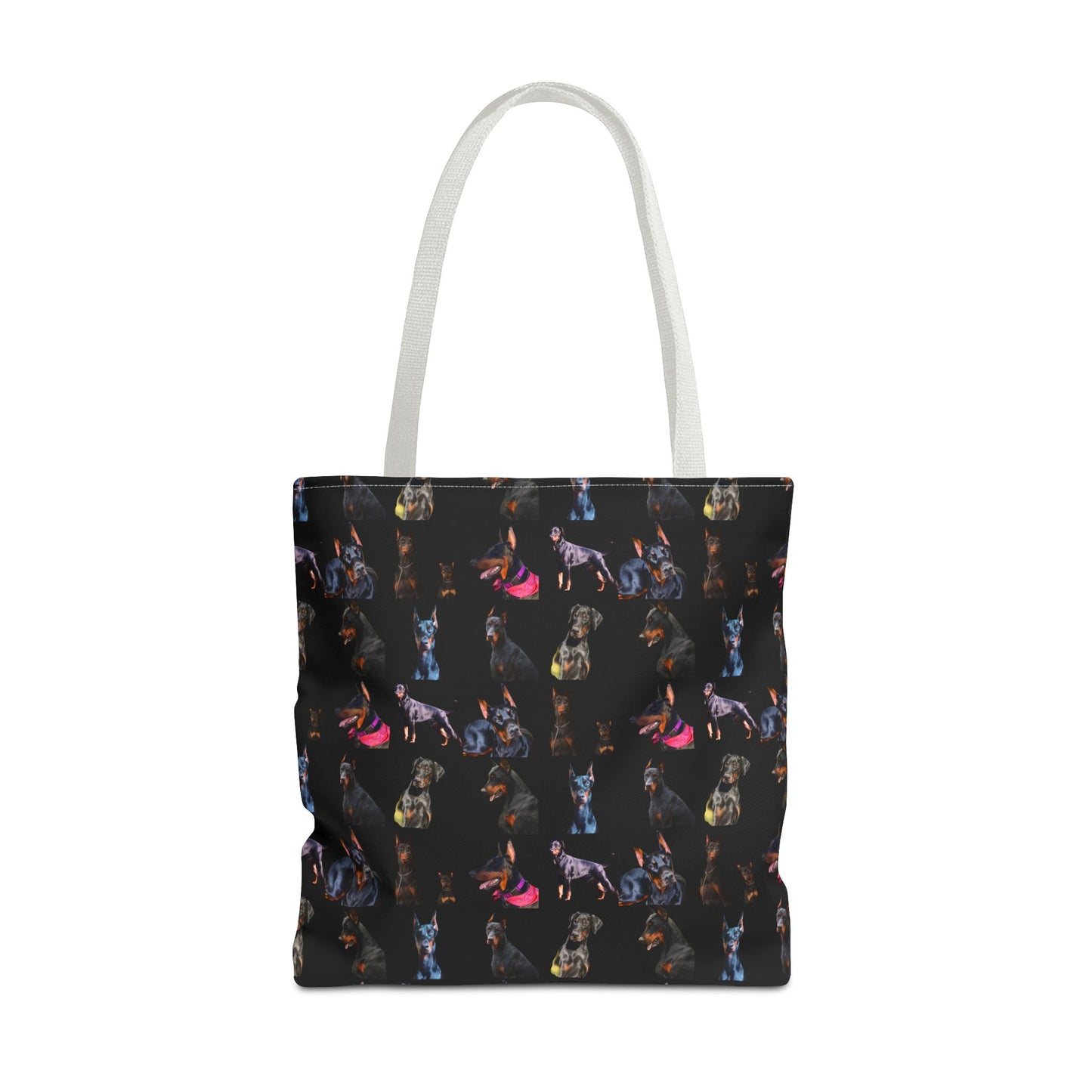 Edition 7 Doberman Model Pattern Black Tote Bag