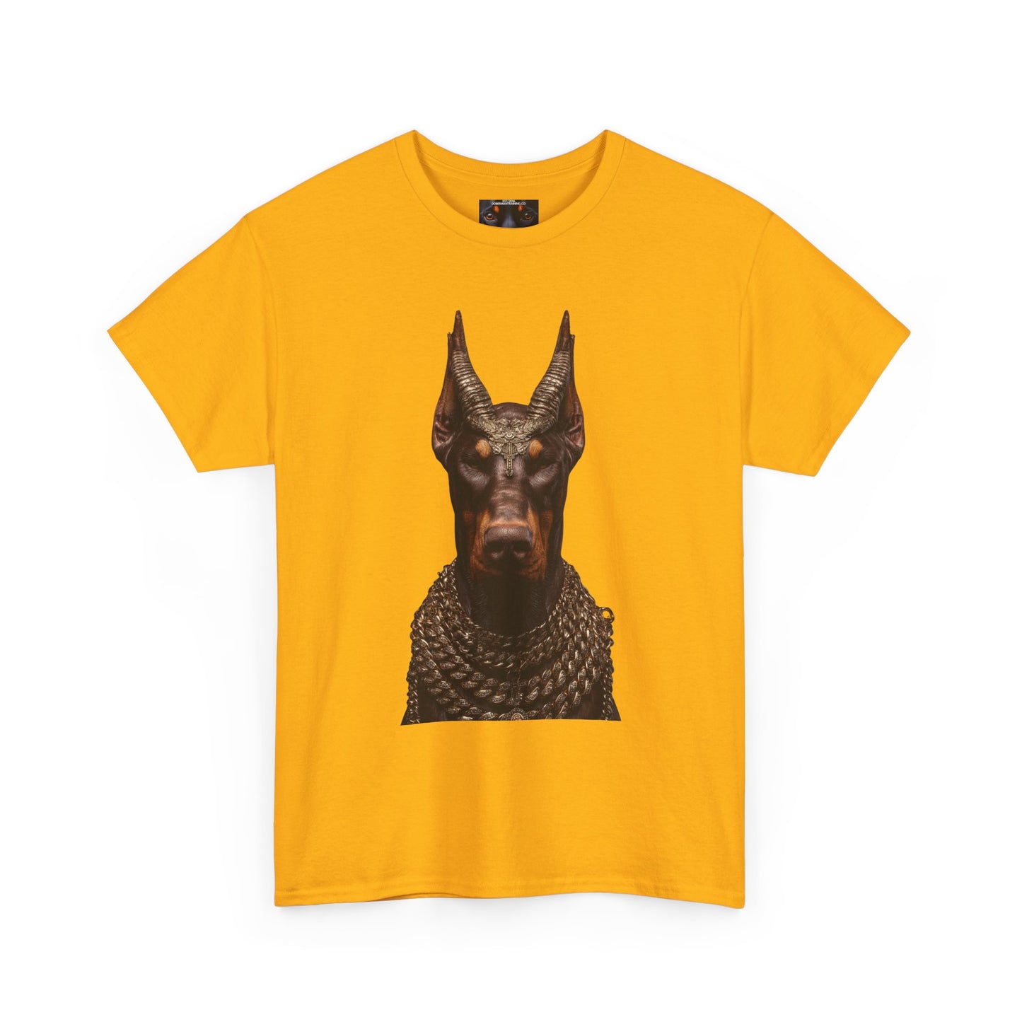 Doberman Goat 4 Private Lable Unisex Heavy Cotton Tee