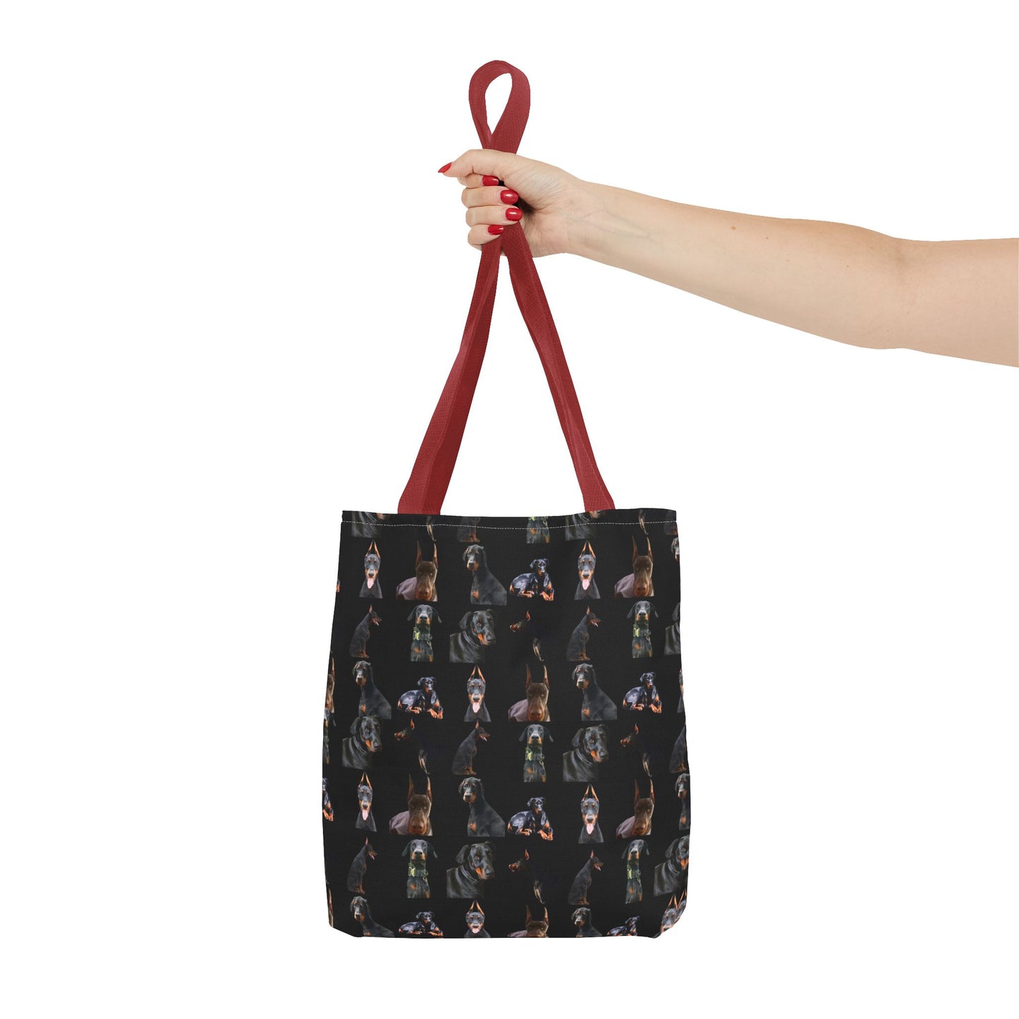 Edition 6 Doberman Model Pattern Black Tote Bag