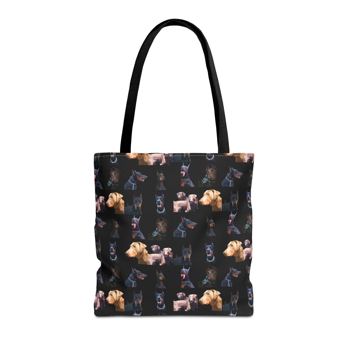 Edition 8 Doberman Model Pattern Black Tote Bag